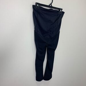 Isabel Maternity Black Capris Leggings with Belly Band. Soft Material. Size Medi